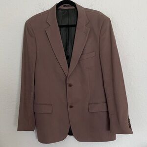 Zara Men's Brown Cotton Blazer Size 44 R